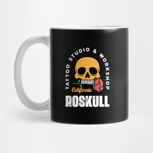 Roskull - Rose and a skull California Tattoo Studio & workshop Mug
